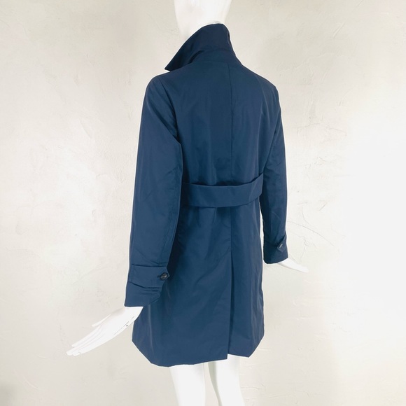 ❤️SOLD❤️ MAXMARA WEEKEND Navy Rain Trench Coat, 0 - Picture 4 of 12